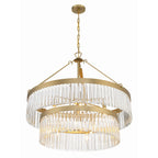 Emory 32'' Modern Gold Chandelier Gold 32"W x 30.25"H x 32"D