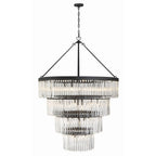 Emory 40'' Black Forged Chandelier Black 40"W x 55.25"H x 40"D