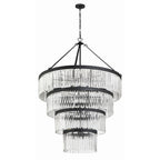 Emory 40'' Black Forged Chandelier Black 40"W x 55.25"H x 40"D