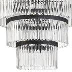 Emory 40'' Black Forged Chandelier Black 40"W x 55.25"H x 40"D