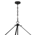 Emory 40'' Black Forged Chandelier Black 40"W x 55.25"H x 40"D