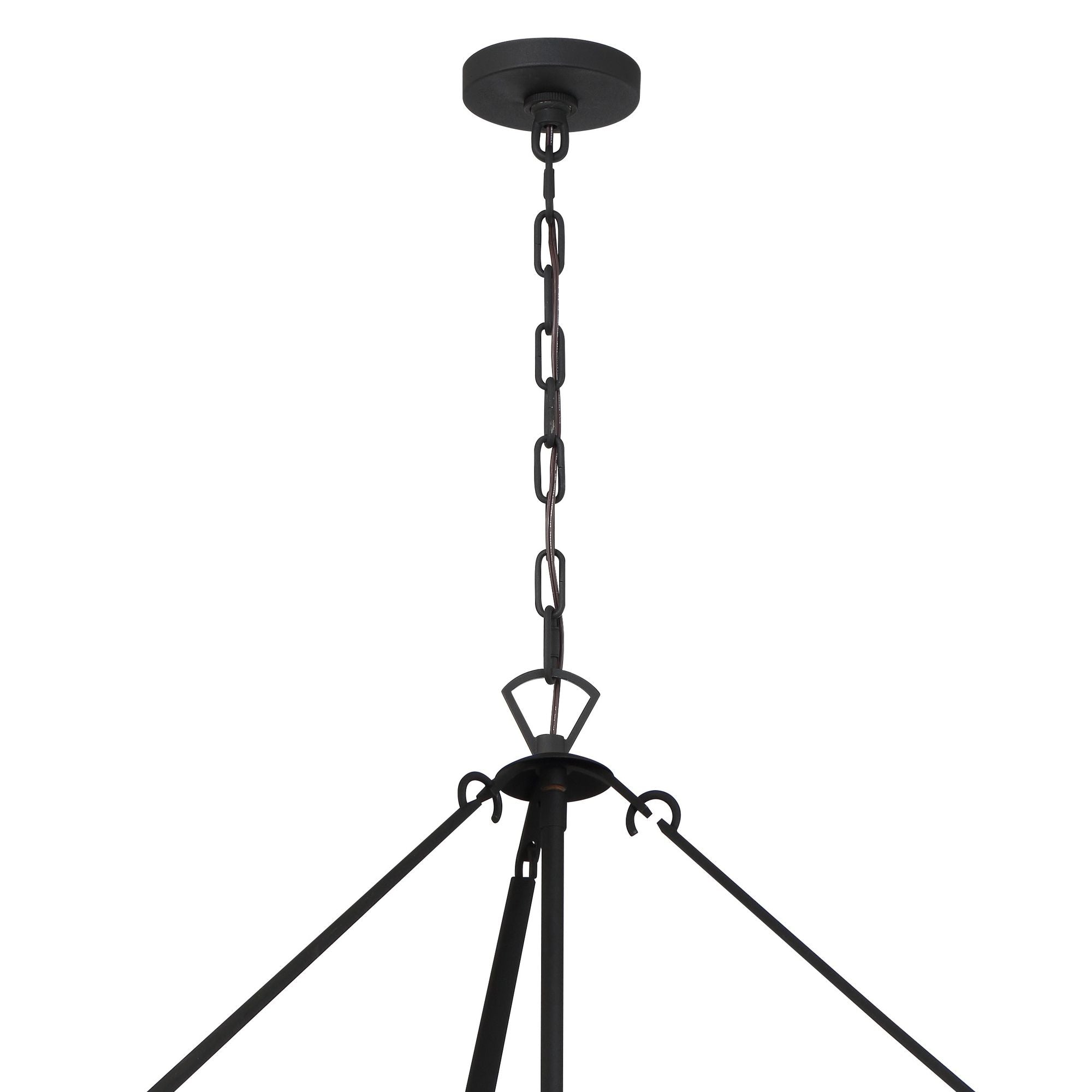 Emory 40'' Black Forged Chandelier Black 40"W x 55.25"H x 40"D