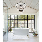 Emory 40'' Black Forged Chandelier Black 40"W x 55.25"H x 40"D
