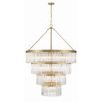 Emory 40'' Modern Gold Chandelier Gold 40"W x 55.25"H x 40"D