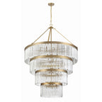 Emory 40'' Modern Gold Chandelier Gold 40"W x 55.25"H x 40"D