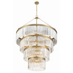 Emory 40'' Modern Gold Chandelier Gold 40"W x 55.25"H x 40"D