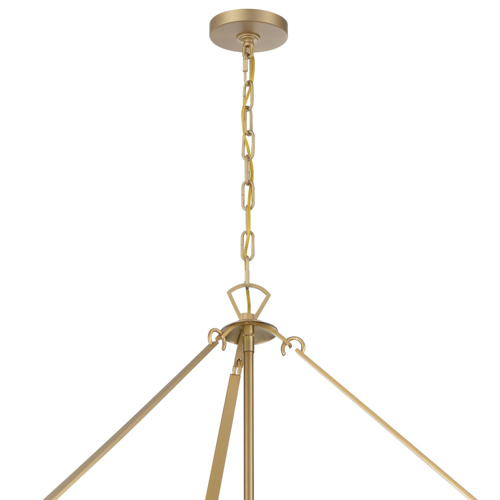 Emory 40'' Modern Gold Chandelier Gold 40"W x 55.25"H x 40"D