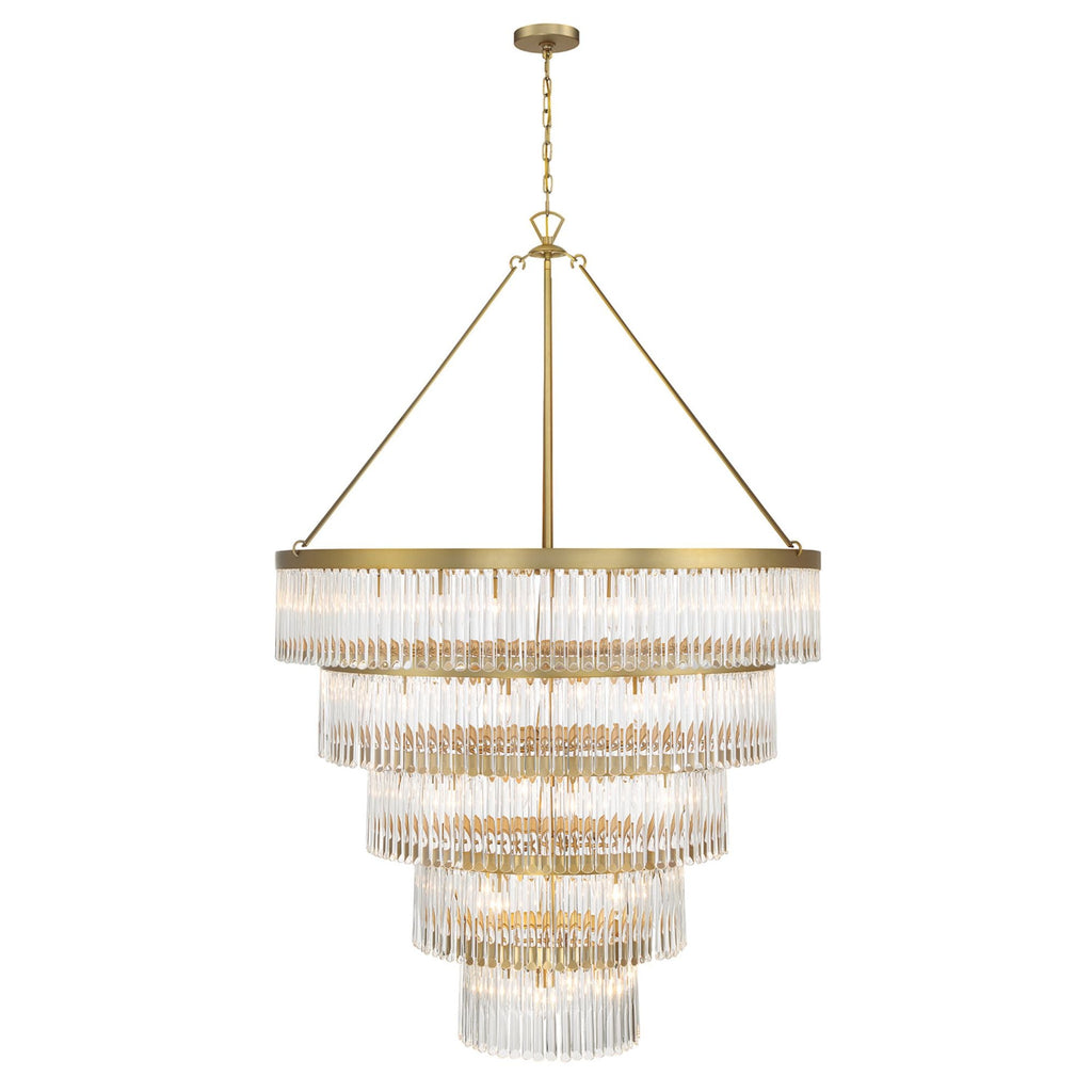 Emory 48'' Modern Gold Chandelier Gold 48"W x 72"H x 48"D