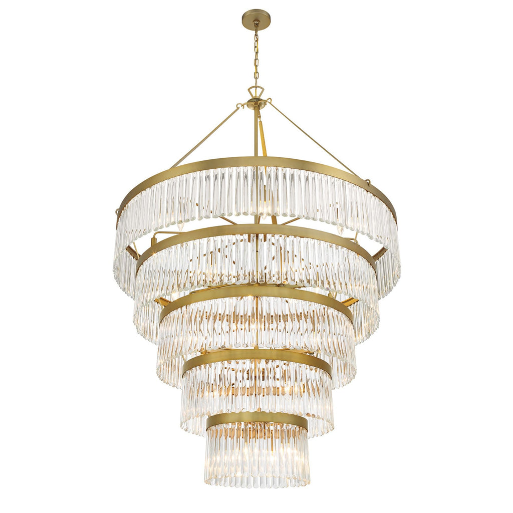 Emory 48'' Modern Gold Chandelier Gold 48"W x 72"H x 48"D