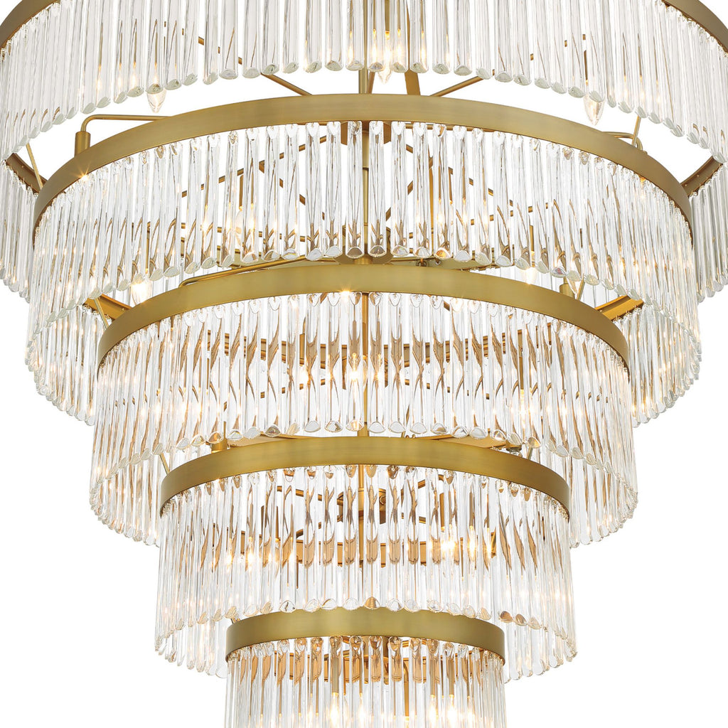 Emory 48'' Modern Gold Chandelier Gold 48"W x 72"H x 48"D