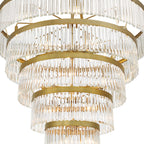 Emory 48'' Modern Gold Chandelier Gold 48"W x 72"H x 48"D