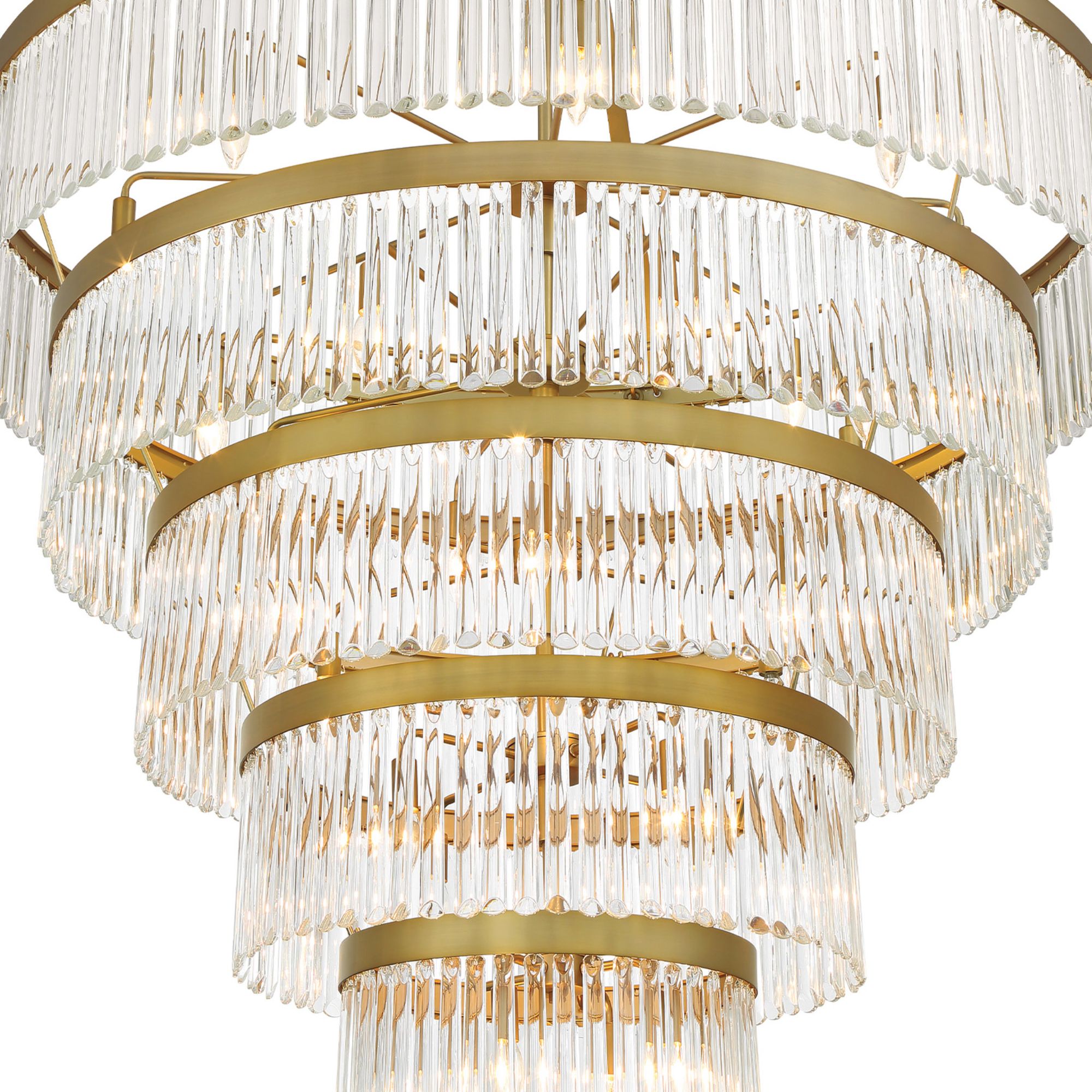 Emory 48'' Modern Gold Chandelier Gold 48"W x 72"H x 48"D