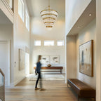 Emory 48'' Modern Gold Chandelier Gold 48"W x 72"H x 48"D