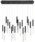 fase Benicio 18 Light Chandelier in Black