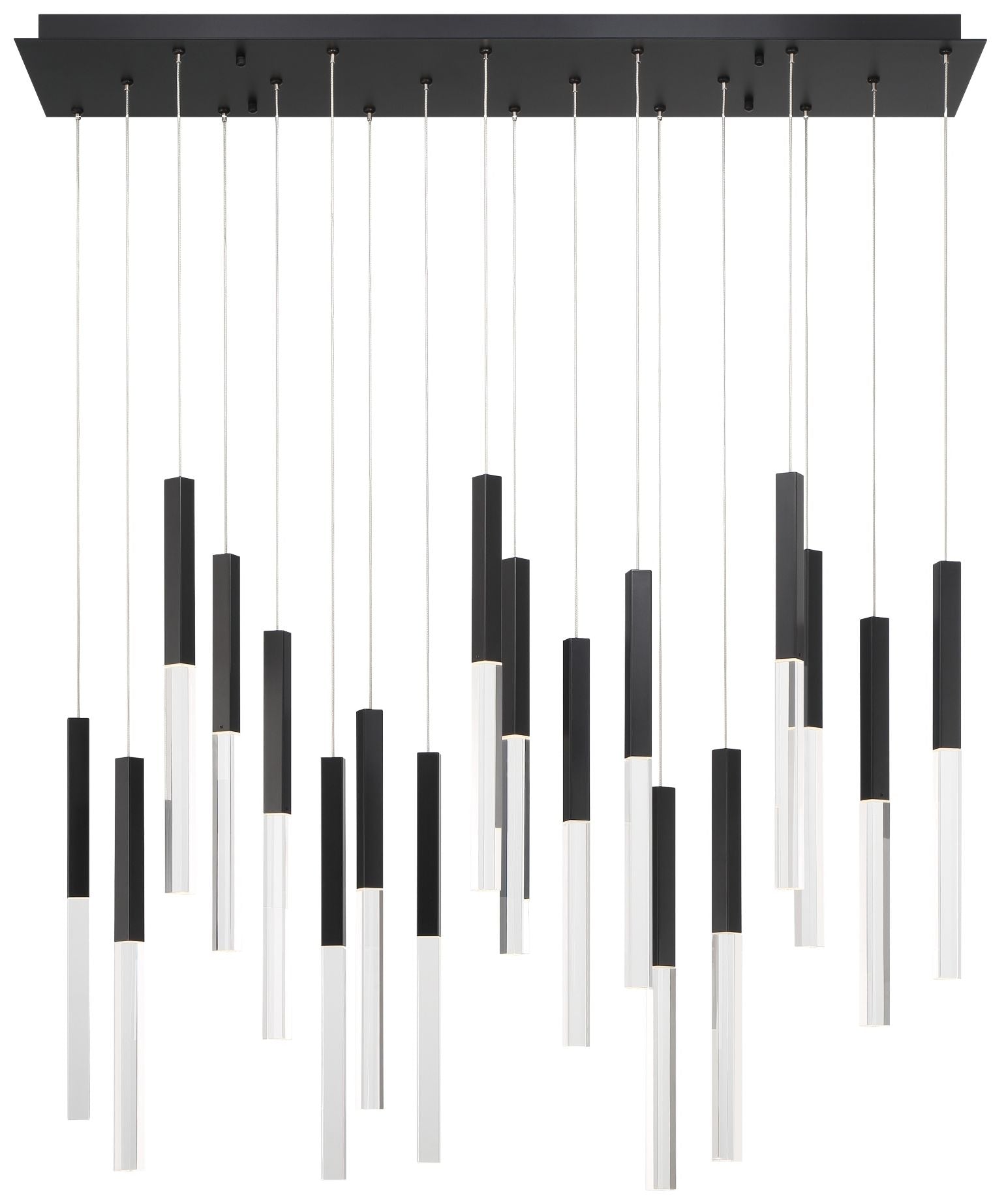 fase Benicio 18 Light Chandelier in Black