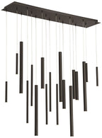 Eurofase Santana 42" Wide Black LED Multi Light Pendant