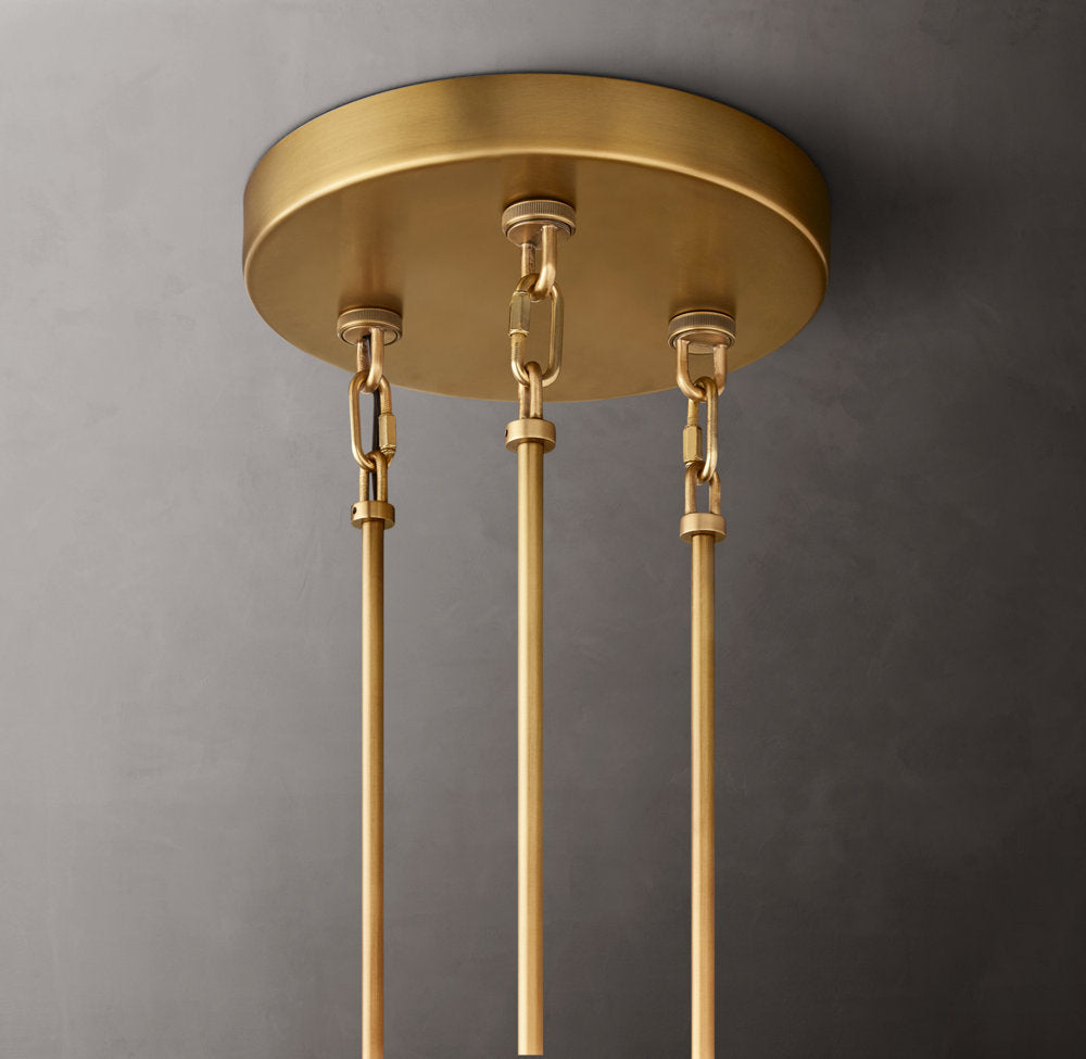 Sirene Smoke Glass Round Chandelier 52"