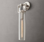 Machinist Glass Cylinder Sconce 16"