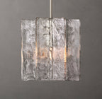 Lattice Clear Glass Pendant