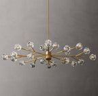 Boule De Cristal Clear Glass Oval Chandelier 72"
