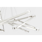 Orbit 6-Light Chandelier in Polished Nickel 38L x 38W x 13.75H