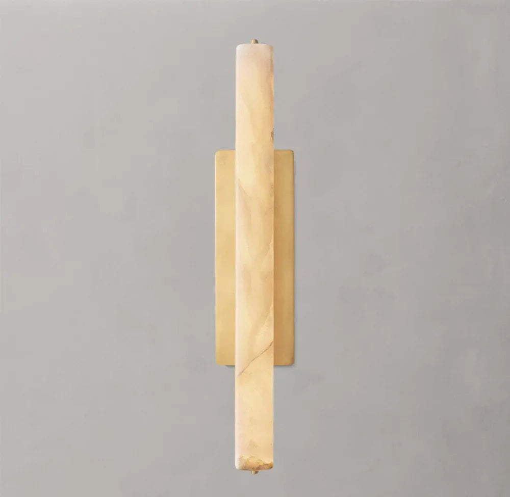 Audubon Alabaster Single Sconce