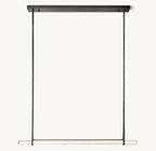 Audubon Crystal Single Bar Linear Chandelier 60"