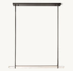 Audubon Crystal Single Bar Linear Chandelier 60"