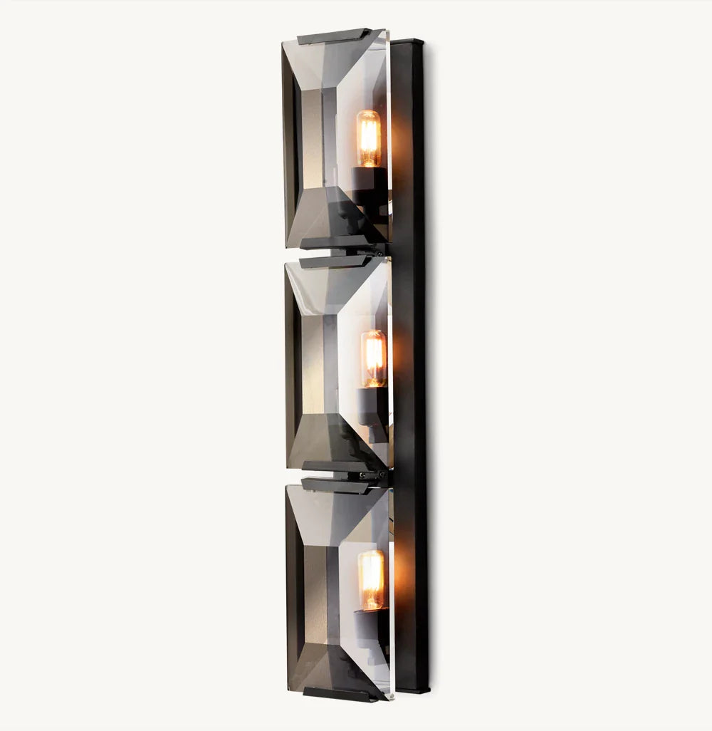 Harlow Crystal Triple Sconce