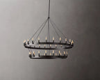Camino Vintage Candelabra Two-Tier Chandelier 50"