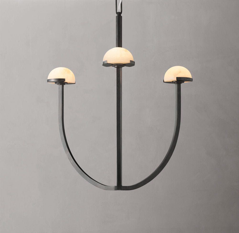 Pedra Round Chandelier 24"