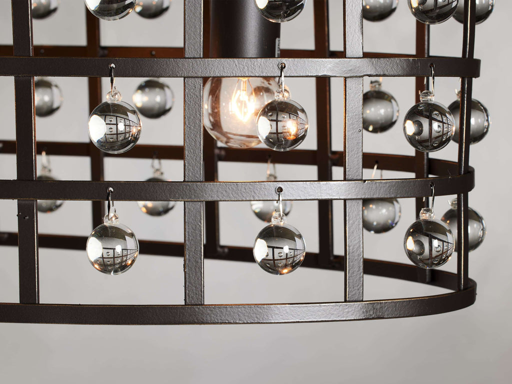 Ferraro Crystal Cage Oval Chandelier