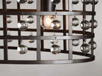 Ferraro Crystal Cage Oval Chandelier