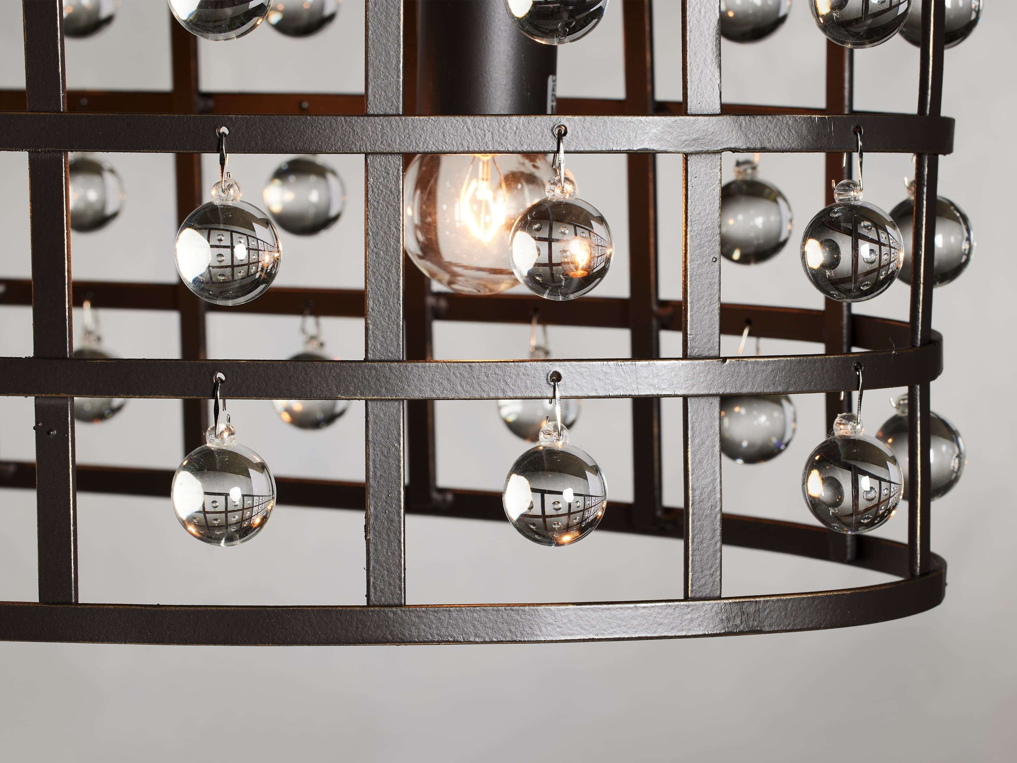 Ferraro Crystal Cage Oval Chandelier