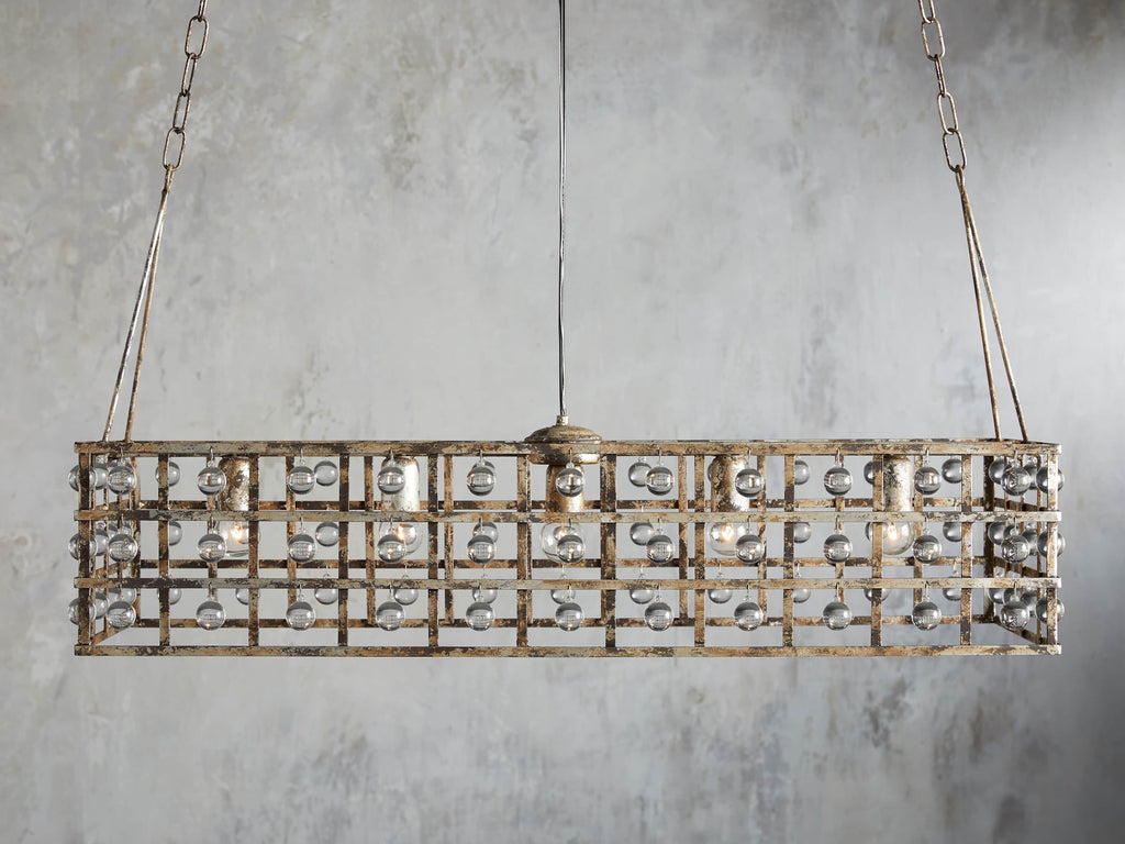 Ferraro Crystal Cage Rectangular Chandelier