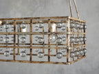 Ferraro Crystal Cage Rectangular Chandelier