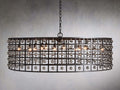 Ferraro Crystal Cage Round Chandelier