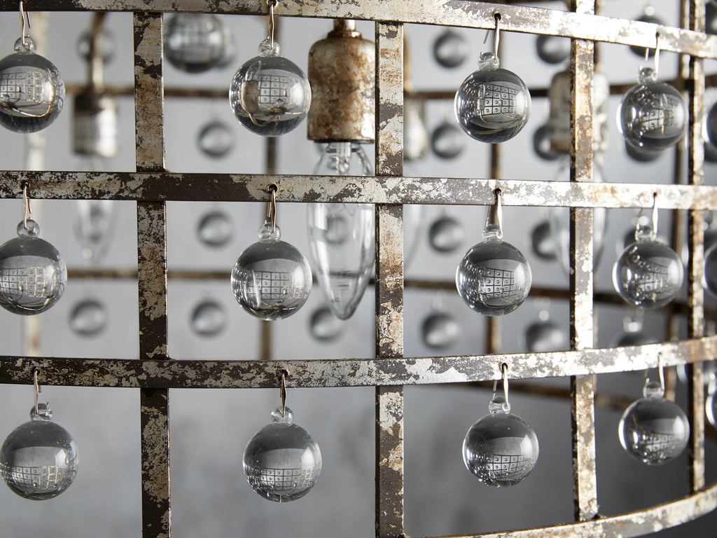 Ferraro Crystal Cage Round Chandelier