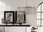Ferraro Crystal Cage Round Chandelier