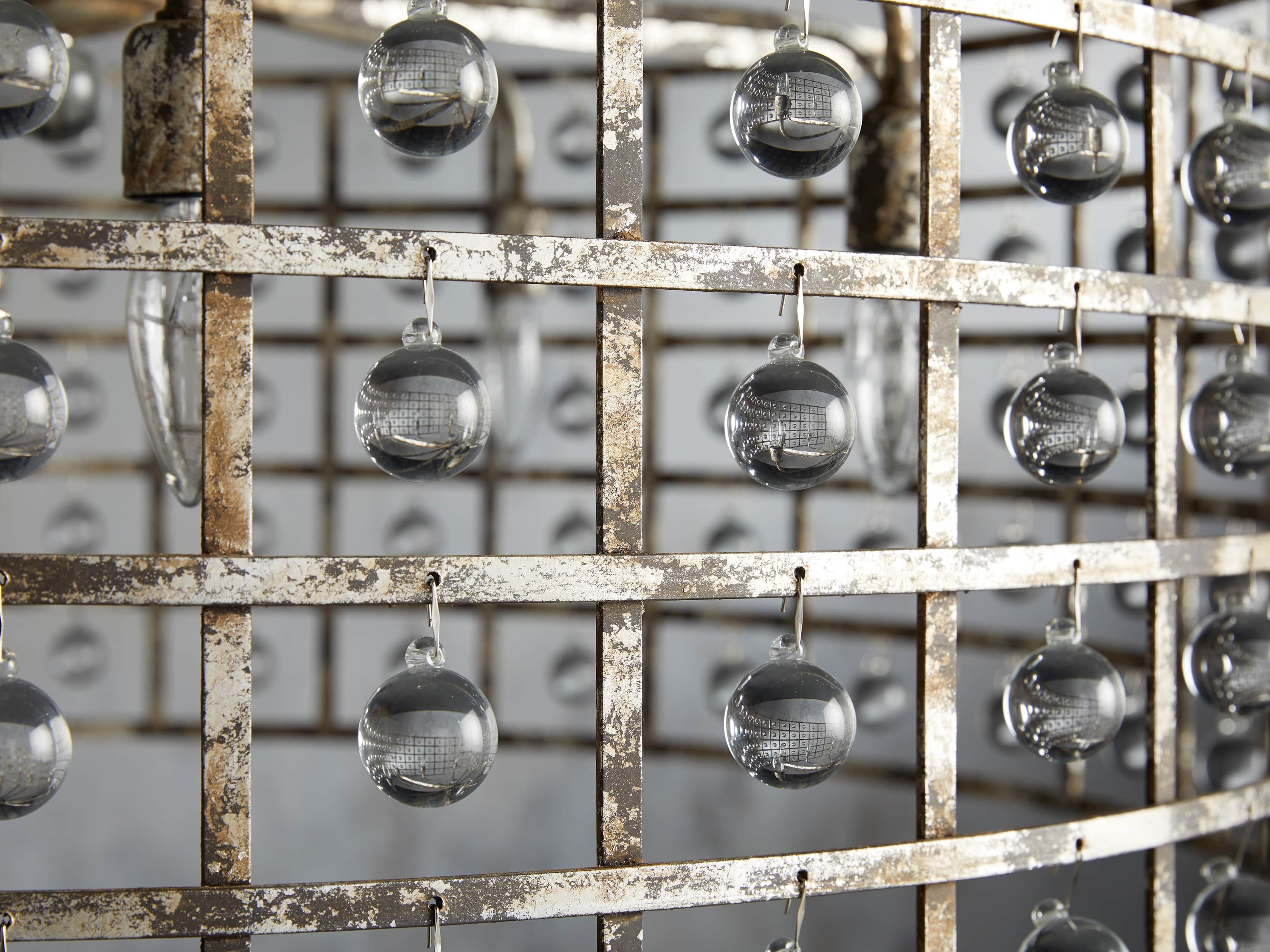 Ferraro Crystal Cage Round Chandelier