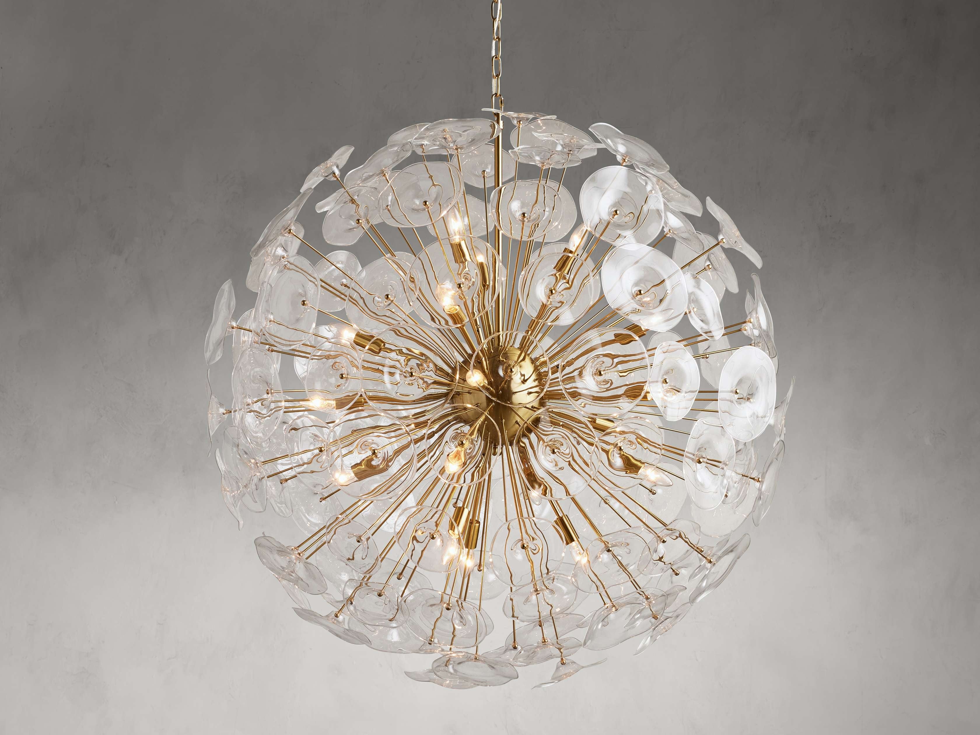 Fiora Glass Petal Bloom Chandelier
