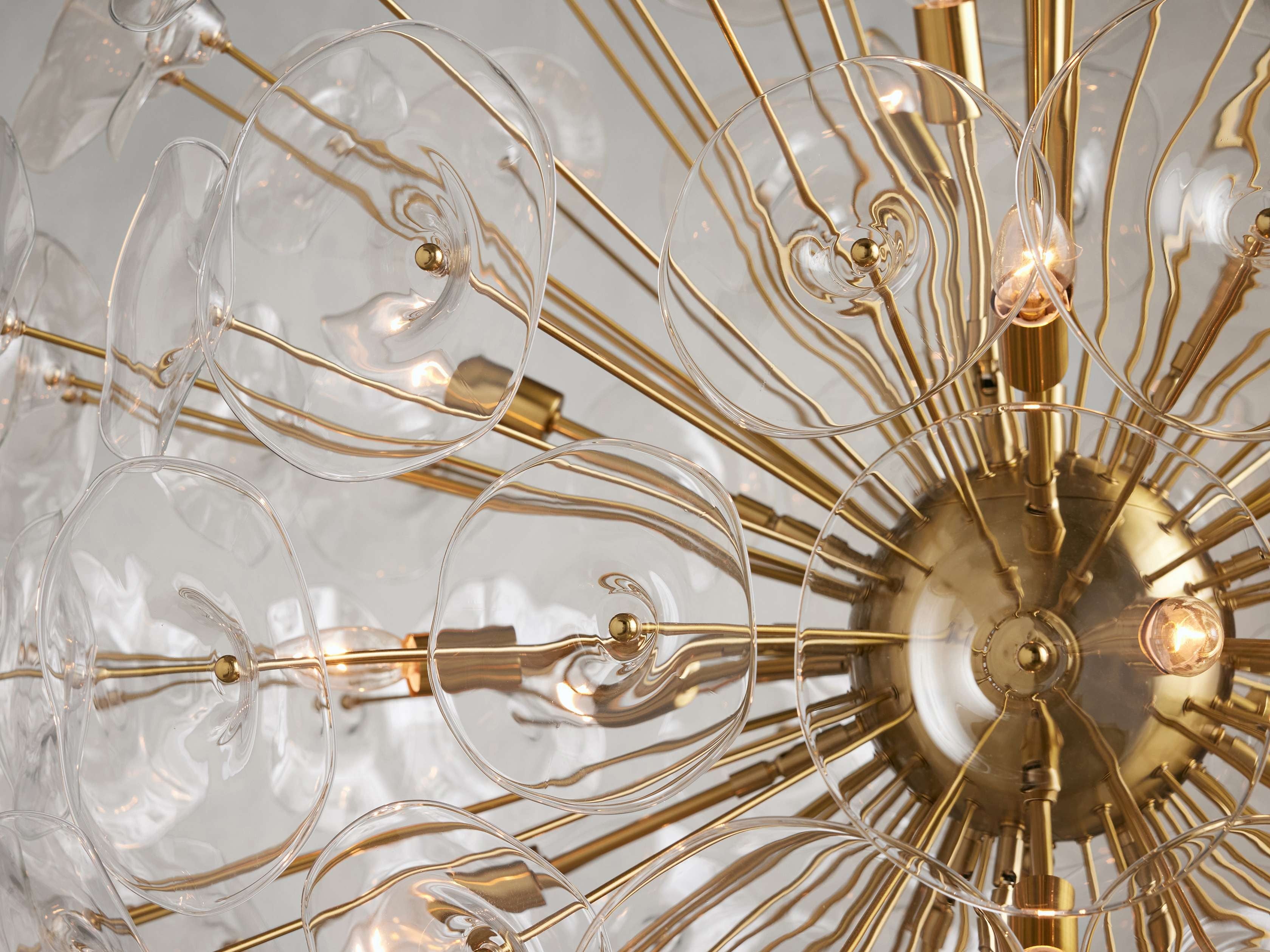 Fiora Glass Petal Bloom Chandelier