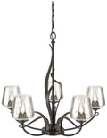 Flora 26 3/4" Wide Oil-Rubbed Bronze 5-Light Chandelier