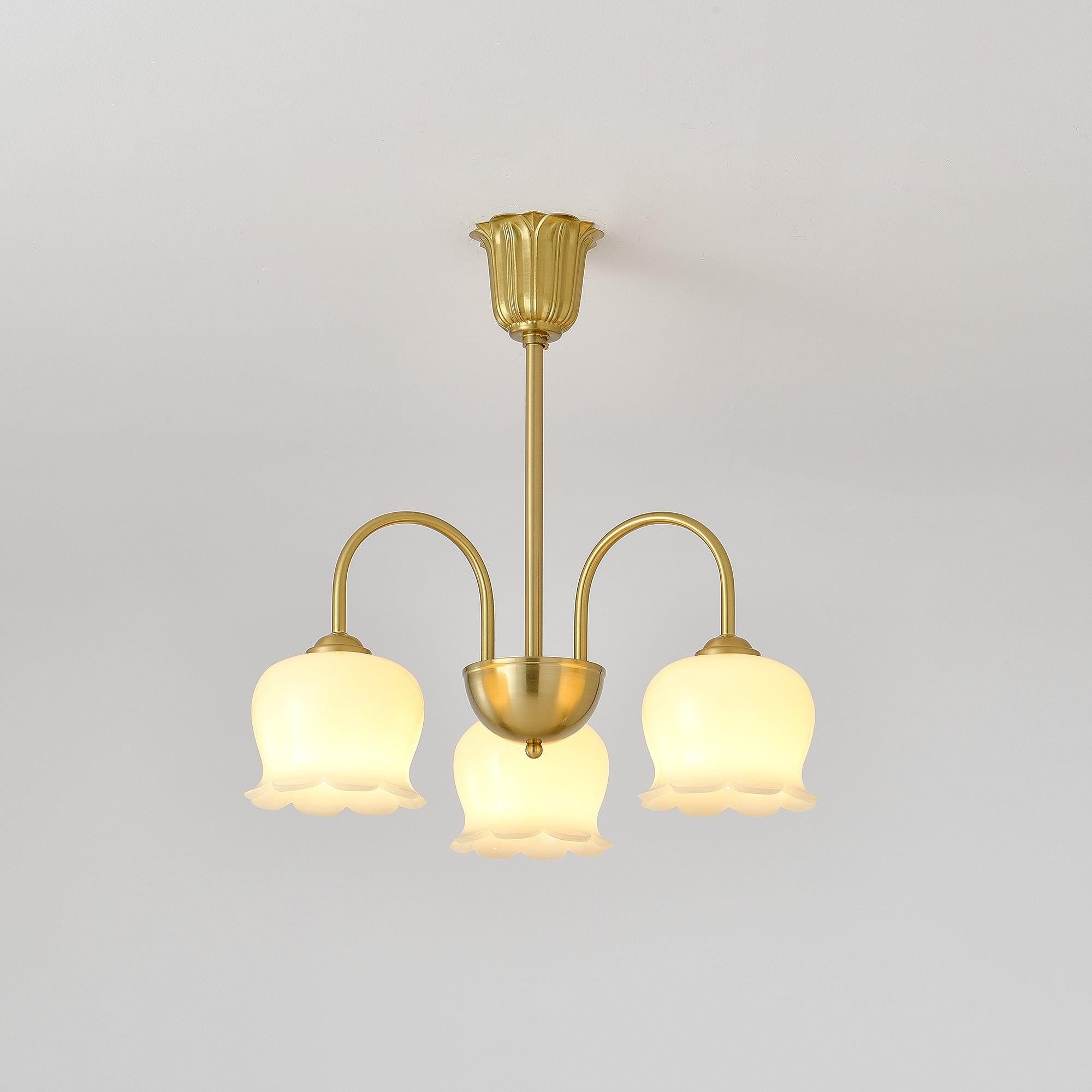 Florenza Brass Blossom Chandelier