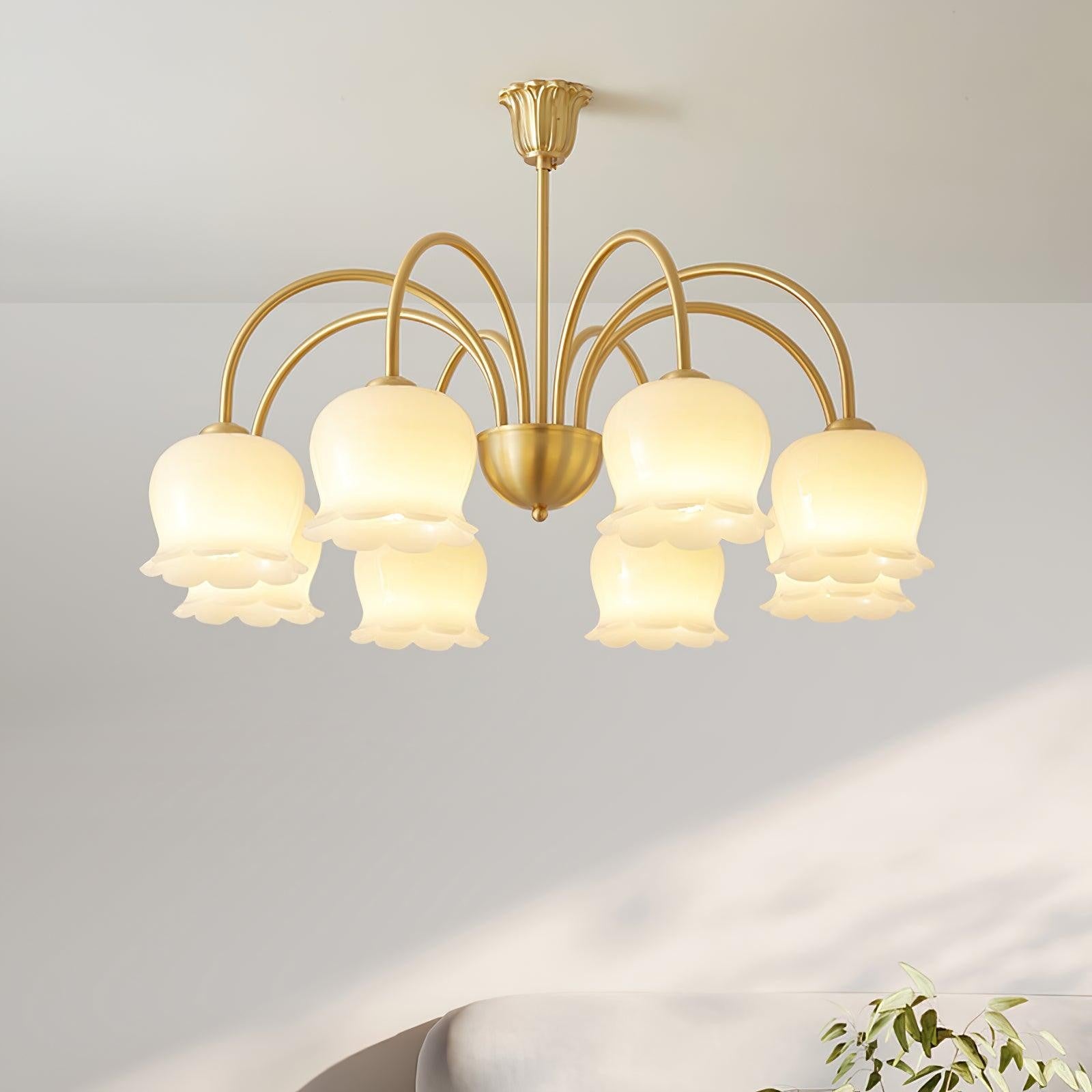 Florenza Brass Blossom Chandelier
