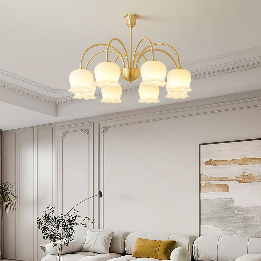 Florenza Brass Blossom Chandelier