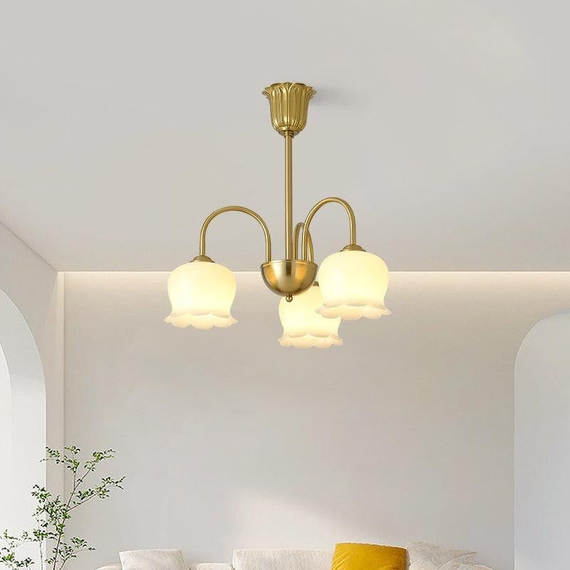 Florenza Brass Blossom Chandelier
