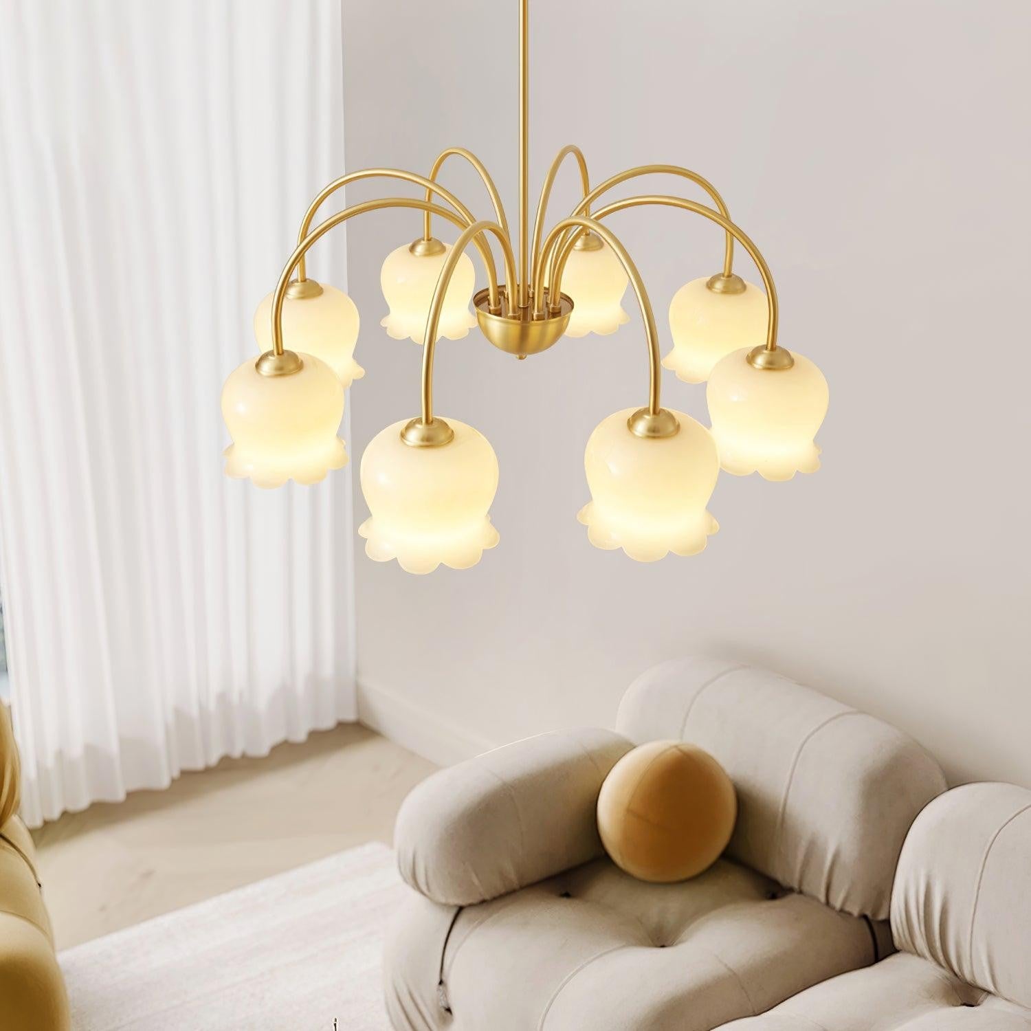 Florenza Brass Blossom Chandelier