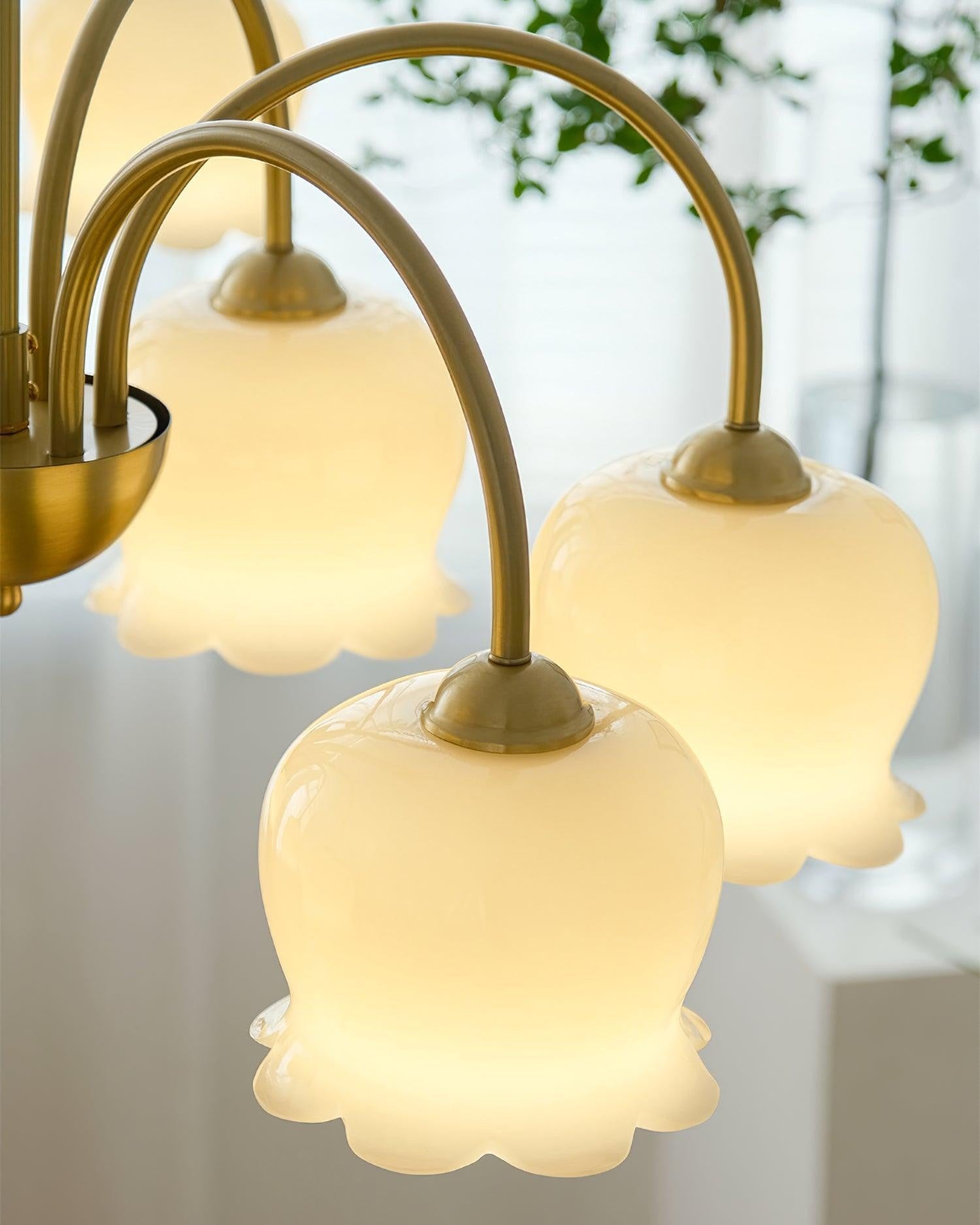 Florenza Brass Blossom Chandelier
