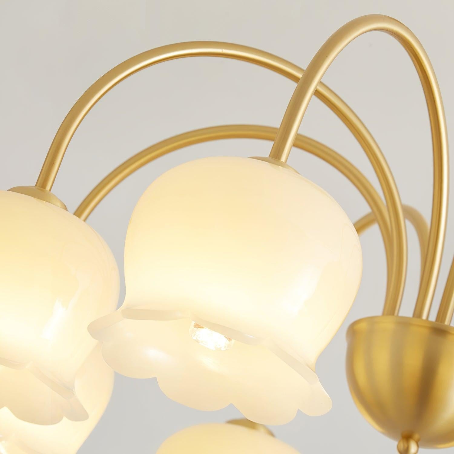 Florenza Brass Blossom Chandelier